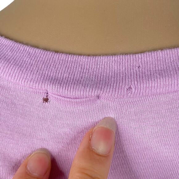 MONROW Pastel Purple Babydoll Tiered Flutter Sleeve Dress SZ XS - Picture 12 of 12